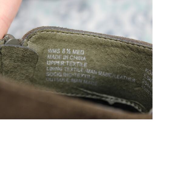 Sonoma Ankle Boot Womens Esme Olive 8.5M Suede Casual Block Heel Ortholite - Picture 9 of 10